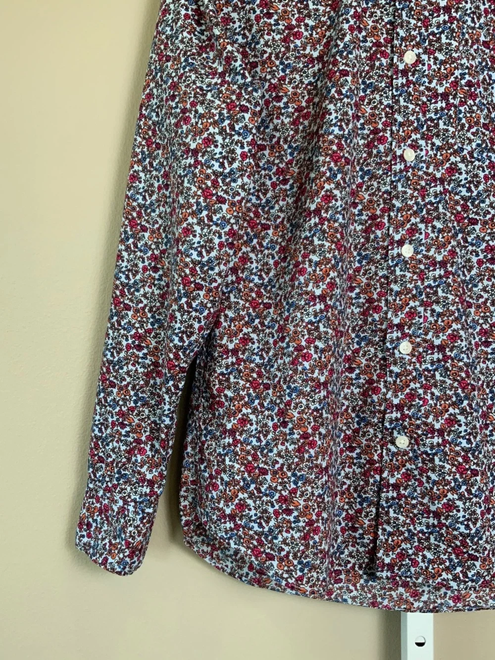 J. Crew Floral Printed Slim Fit Casual Button Down Shirt